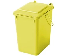 Europlast Austria Krepšinis konteineris šiukšlėms ir atliekoms rūšiuoti - geltonas 10L