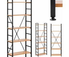 Frommstarck Knygų spinta knygoms, dekoracijoms, loft industrial, max 150 kg, 6 LENTYNOS