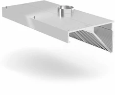 Gartraukis Kampinis sieninis gaubtas su labirintiniais filtrais ir LED apšvietimu 100x70x45 cm - Hendi 229309