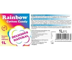 Bartpol Spalvinga vaivorykštinė cukraus vata Rainbow Cotton Candy 1L