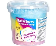 Bartpol Spalvinga vaivorykštinė cukraus vata Rainbow Cotton Candy 1L