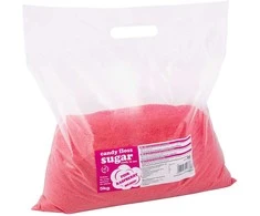 Gsg24 Spalvotas raudonas cukrus cukraus vatai su aviečių skoniu 5kg