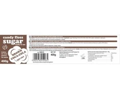 Gsg24 Cukrus cukraus vatai GSG1009214, kolos gėrimo skonio, 400g