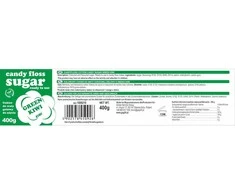 Gsg24 Cukrus cukraus vatai GSG1009210, kivių skonio, 400g