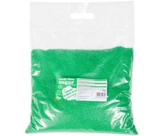 Gsg24 Spalvotas žalias cukraus vatos cukrus su burbulinės gumos skoniu 5kg