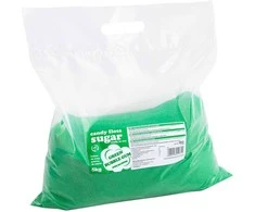 Gsg24 Spalvotas žalias cukraus vatos cukrus su burbulinės gumos skoniu 5kg