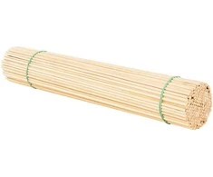 Gsg24 Bukmedžio lazdelės cukraus vatai 40cm/4mm, 200 vnt., geltonos