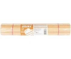 Gsg24 Bukmedžio lazdelės cukraus vatai 40cm/4mm, 200 vnt., geltonos