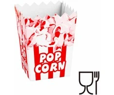 Gsg24 Kartoninė dėžutė PopCorn 7x11,5x9cm MAŽAS 0,5L 100 vnt.