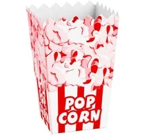 Gsg24 Kartoninė dėžutė PopCorn 7x14,5x9cm MEDIUM 0,75L 100 vnt.