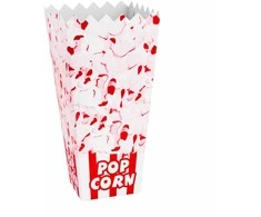 Gsg24 Kartoninė dėžutė PopCorn 7x22x10,5cm DIDELIS 1,7L 100 vnt.