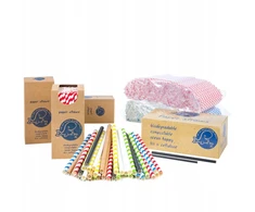 Gsg24 BIO ekologiški popieriniai šiaudeliai PAPER STRAWS storio 8/205mm - rudi 500 vnt.