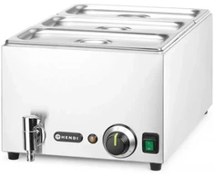 Hendi Bain-marie maisto šildytuvas su čiaupu 3x GN 1/3 100 mm su dangteliais 1000 W