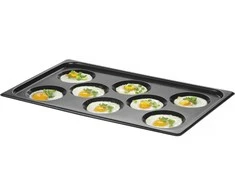 Hendi Padėklas 8 keptiems kiaušiniams, omletams, blynams, konvektomatas Eggplate GN 1/1 TEFLON