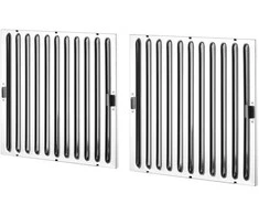 Hendi Prie sienos tvirtinamas gaubtas su absorberiu, prisukamas, PLIENAS 1205x1000x450 mm
