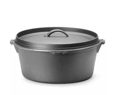 Hendi Ketaus katilas, medžioklės puodas virš ugnies sriuboms ir troškiniams. 310 x 155 mm 7,2 l