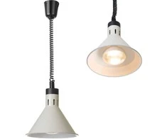 Hendi Kūginė pakabinama maisto šildymo lempa, 275 mm skersmens, 250 W – balta