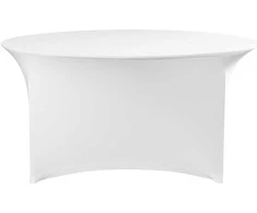 Hendi Apvali staltiesė maitinimo įstaigoms, 150x76 cm skersmens - balta