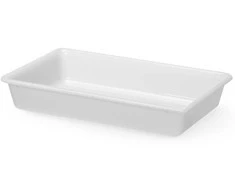 Hendi Plokščias duonos kepimo indas 6 l 430x285x75 mm - baltas