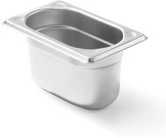 Hendi Gastronorm indas GN 1/9, aukštis 150 mm, „Kitchen Line STAL“ 1,3 l