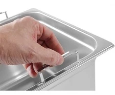 Hendi GN 1/1 konteineris su ištraukiamomis rankenomis, PLIENINIS, 14 l, 530 x 325 x 100 mm