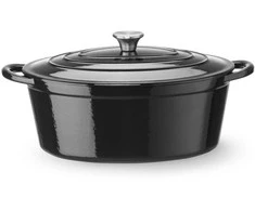 Hendi Emaliuotas ketaus puodas, ovalus, 6,88 l, 405x255x134 mm