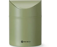 Hendi Šiukšliadėžė, stalo krepšelis su atlenkiamu dangčiu, 1,2 l - žalia