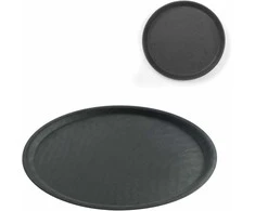 Hendi Neslystantis padavėjo padėklas, apvalus, skersmens. 35cm - juoda