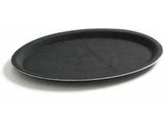 Hendi Neslystantis ovalus padavėjo padėklas 20x26,5cm - juodas