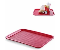 Hendi Taca su polipropylenu Fast Food 35x45cm - raudona