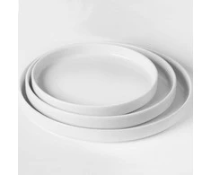 Hendi OSLO plokštė su aukštu kraštu, balta 280 x 28 mm - rinkinyje 6 vnt.