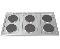 Viryklė Hendi Atskirai pastatoma elektrinė virtuvė ant plieninio pagrindo 6 x 2,6kW, plotis 120cm