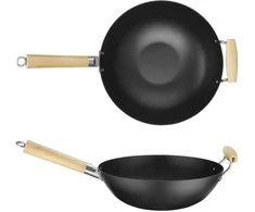 Hendi Anglies plieno wok su medinėmis rankenomis. 324 mm