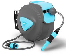 Hillvert Sodo žarna su automatine sienine ritine 10 m + 1 m 5/6''
