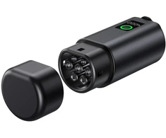 Hurtel V2L 2 tipo – „Schuko“ 3500 W adapteris su galios ekranu elektromobiliams