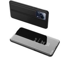 Hurtel Clear View dėklas cover Xiaomi 13 Lite cover with a flap dėklas telefonui juodos spalvos