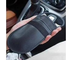 Hurtel Apsaugos nuo vagystės automobilio raktelių dėklas blokuoja radijo bangas Keyless Faraday Box dangtelis Faraday narvas 14 cm su 10 cm juodu