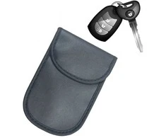 Hurtel Apsaugos nuo vagystės automobilio raktelių dėklas blokuoja radijo bangas Keyless Faraday Box dangtelis Faraday narvas 14 cm su 10 cm juodu