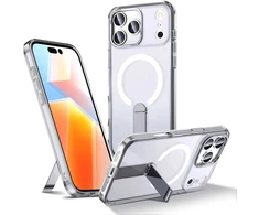 Hurtel Dėklas Hybrid Armor X skirtas Samsung Galaxy S25 FE su stoveliu suderinama su MagSafe – skaidrus