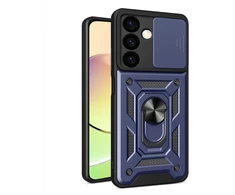 Hurtel Hybrid Armor Camshield dėklas Galaxy A15 – mėlynas, su kameros dangteliu