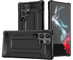 Hurtel Dėklas šarvuotas sustiprintas Samsung Galaxy S24 Ultra Hybrid Armor juoda
