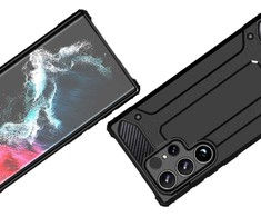 Hurtel Dėklas šarvuotas sustiprintas Samsung Galaxy S24 Ultra Hybrid Armor juoda
