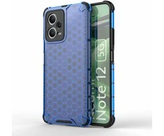 Hurtel Dėklas šarvuotas hibridinis dėklas, skirtas Xiaomi Redmi Note 12 5G / Poco X5 5G Honeycomb mėlyna
