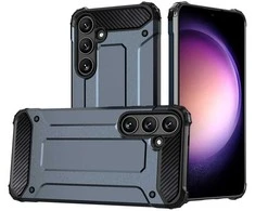 Hurtel Hybrid Armor Samsung Galaxy S25 dėklas telefonui mėlynos spalvos