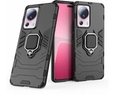 Hurtel Dėklas Armored Case for Xiaomi 13 Lite Magnetic Holder Ring Armor juoda