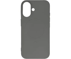 Hurtel Liquid Silikoninis dėklas su MagSafe skirtas Apple iPhone 16e – pilkos spalvos