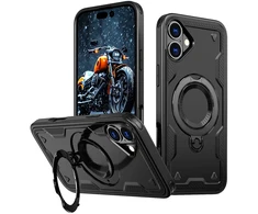 Hurtel Hybrid Armor Trendy MagSafe iPhone 16 – dėklas telefonui juodos spalvos
