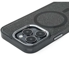 Hurtel Glitter dėklas skirtas Samsung Galaxy A37 Compatible with MagSafe – juodos spalvos