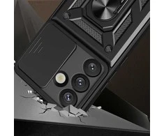 „Hurtel Hybrid Armor Camshield“ dėklas, skirtas „Sasung Galaxy S26 Plus“ - Juodas