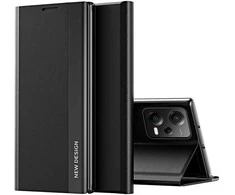 Hurtel Dėklas su dangteliu su atvartu ir stovu Xiaomi Redmi Note 12 5G / Poco X5 5G Sleep Case Pro juoda